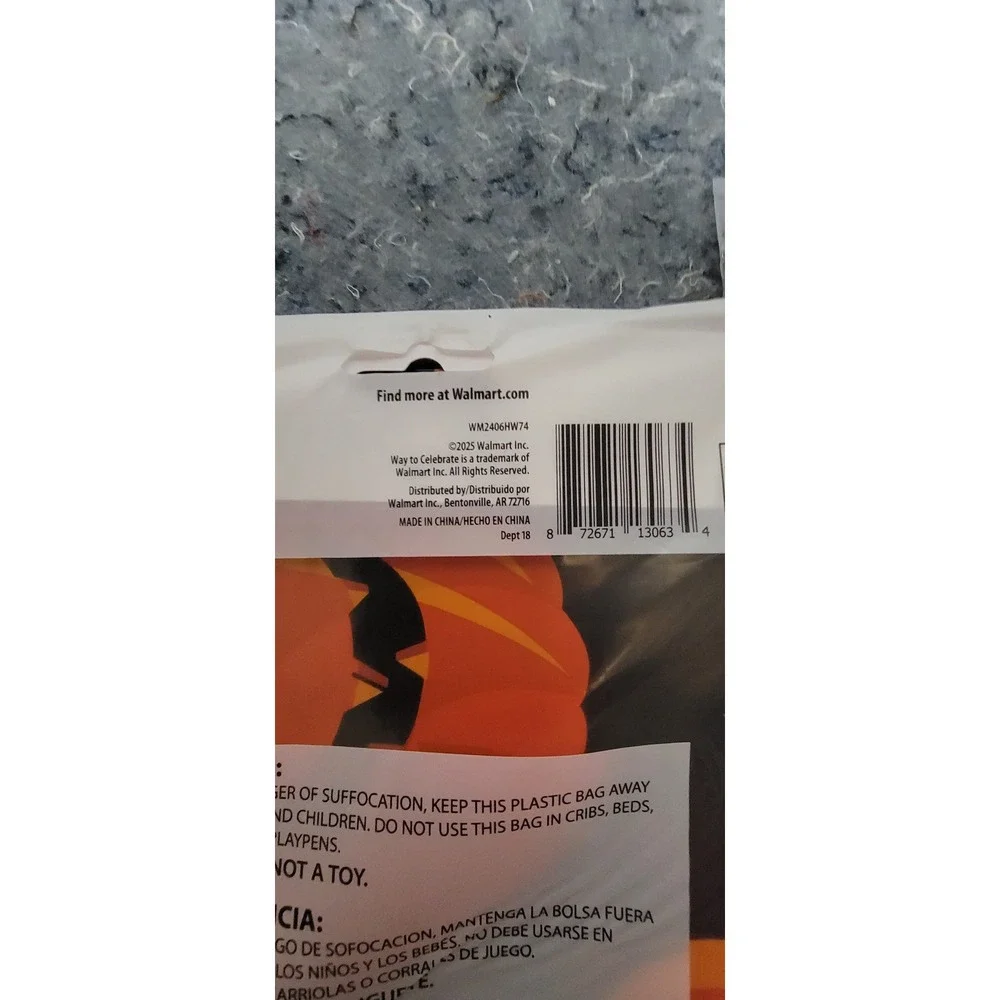 Halloween 2025 2Table Covering Plastic Retangle 54in x 84in‎ Set of 2